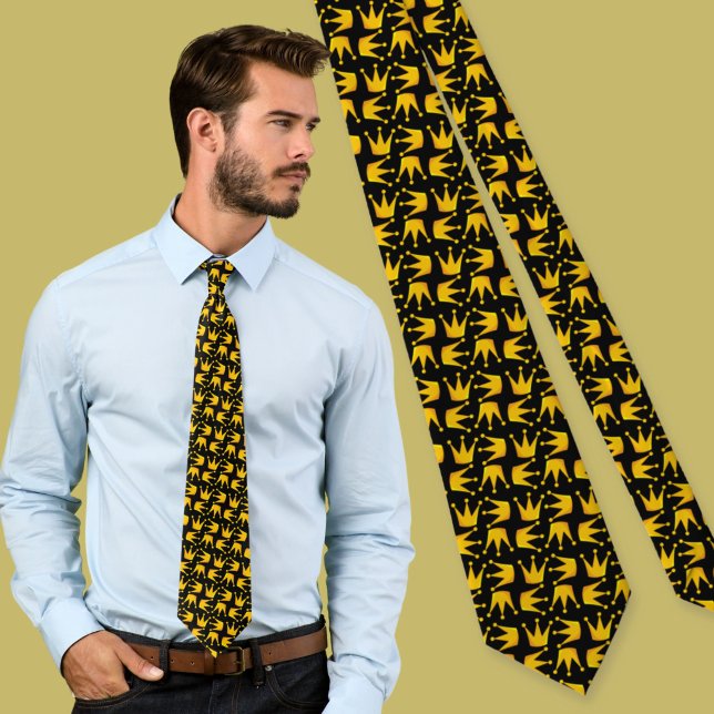 Crown Pattern Neck Tie (Creator Uploaded)