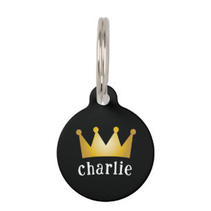 crown pet ID tag