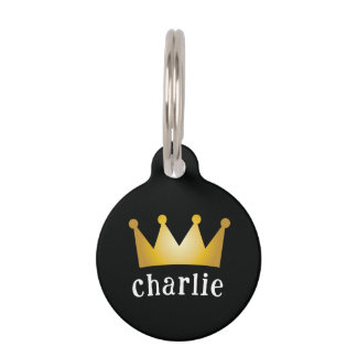 crown pet ID tag