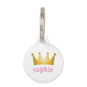 crown pet ID tag
