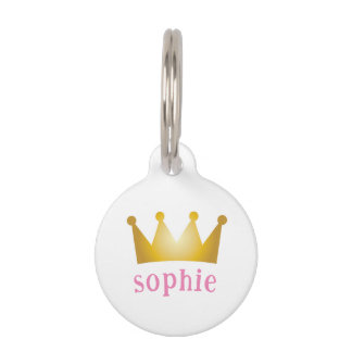 crown pet ID tag
