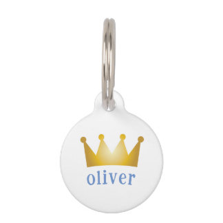 crown pet ID tag