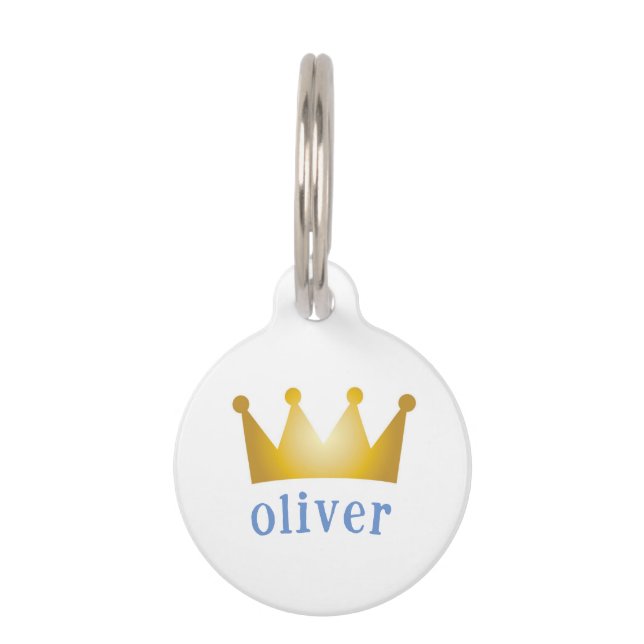 crown pet ID tag (Front)