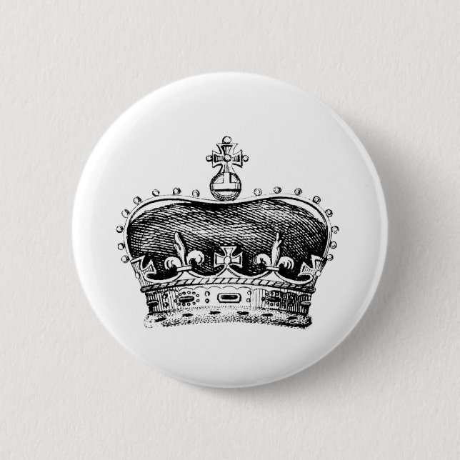 Crown Pinback Button (Front)