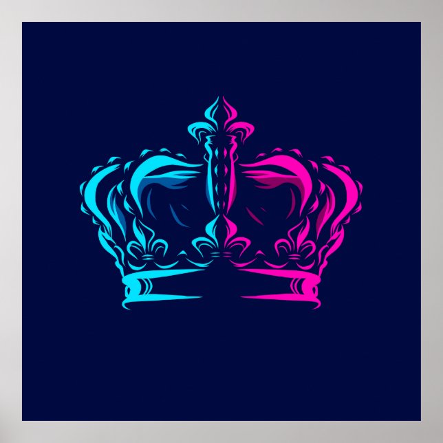 Crown pop art poster (Front)