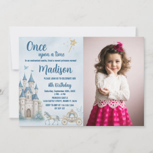 Crown Princess Birthday Invitation with photo