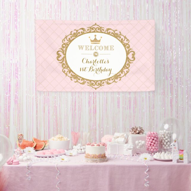Princess Royal Crown Baby Shower Table Centerpiece
