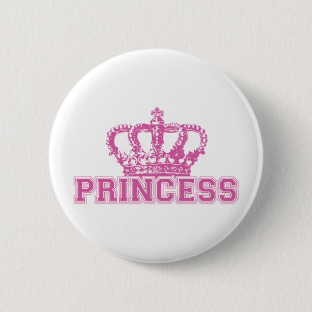 Crown Princess Pinback Button (Front)