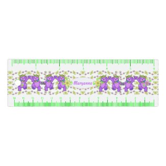 Crown Princess Purple Bears Dancing Ruler