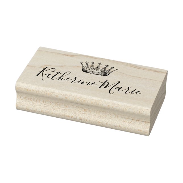Crown Princess Royal Personalized Rubber Stamp (Stamp)
