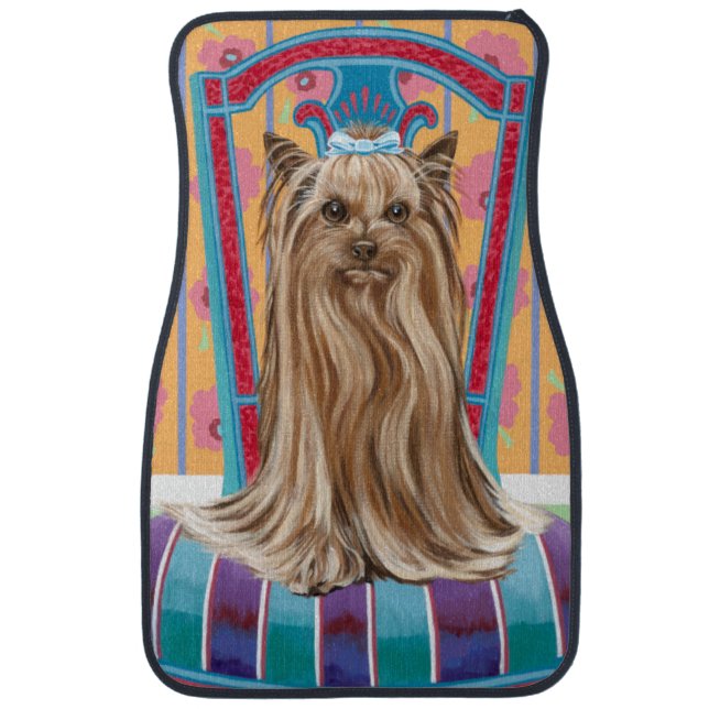 Crown Princess Yorkie Car Floor Mat (Front)