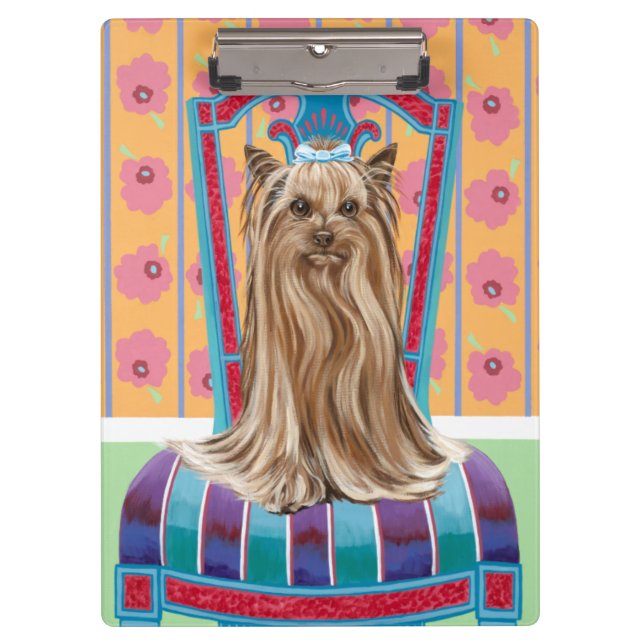 Crown Princess Yorkie Clipboard (Front)