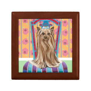 Crown Princess Yorkie Jewelry Box