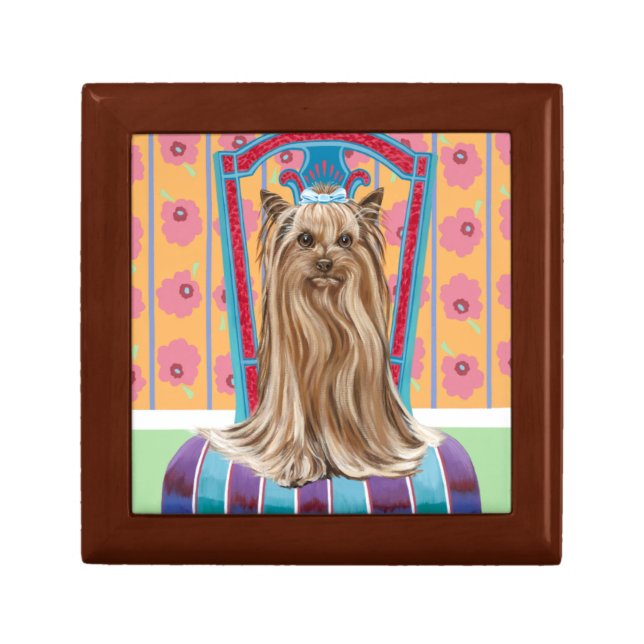 Crown Princess Yorkie Jewelry Box (Front)