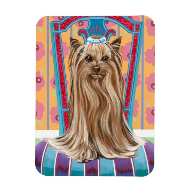 Crown Princess Yorkie Magnet (Vertical)