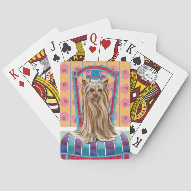 Crown Princess Yorkie Poker Cards (Back)