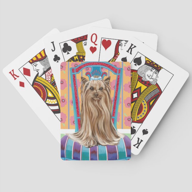 Crown Princess Yorkie Poker Cards (Back)
