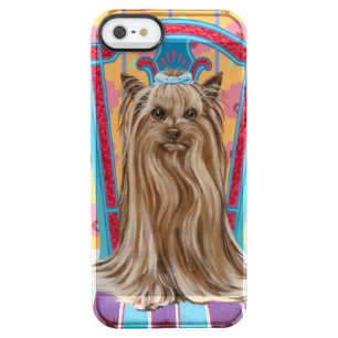 Crown Princess Yorkie Clear iPhone SE/5/5s Case