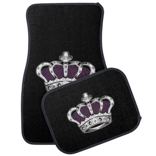 Crown _ Purple  Car Floor Mat