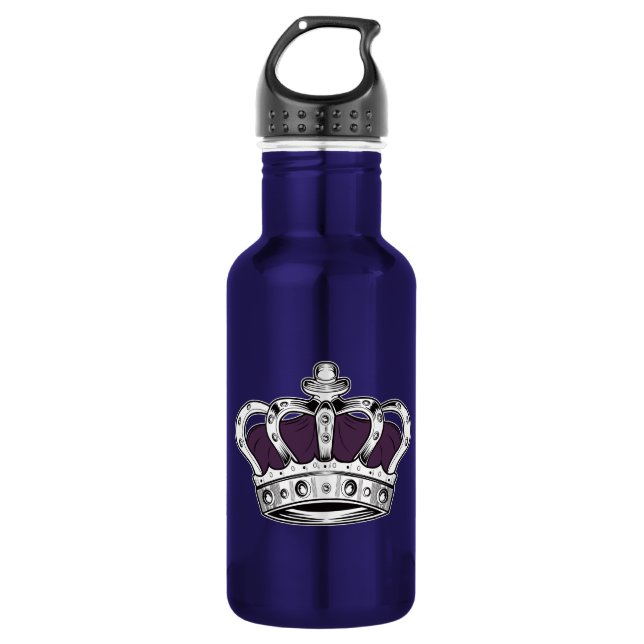 Crown - Purple Water Bottle (Front)