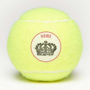 CROWN QUEEN CUSTOM NAME Tennis Ball