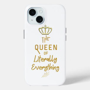 Crown Queen of Everything Gold   iPhone 15 Case