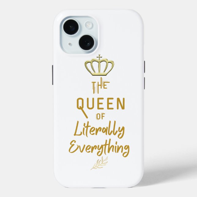 Crown Queen of Everything Gold   Case-Mate iPhone Case (Back)