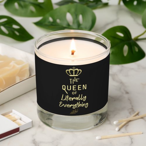 Crown Queen of Everything Gold   Scented Candle