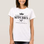 Crown Queen of The Kitchen Lady Chef Personalized T-Shirt
