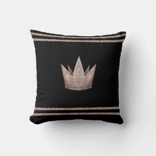 Crown, Queen Throw Pillow