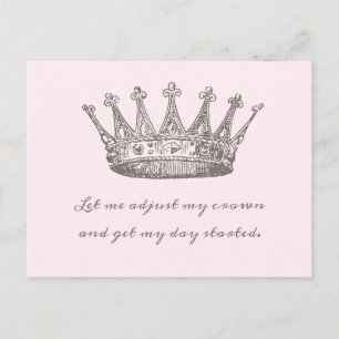 Crown royal princess vintage postcard