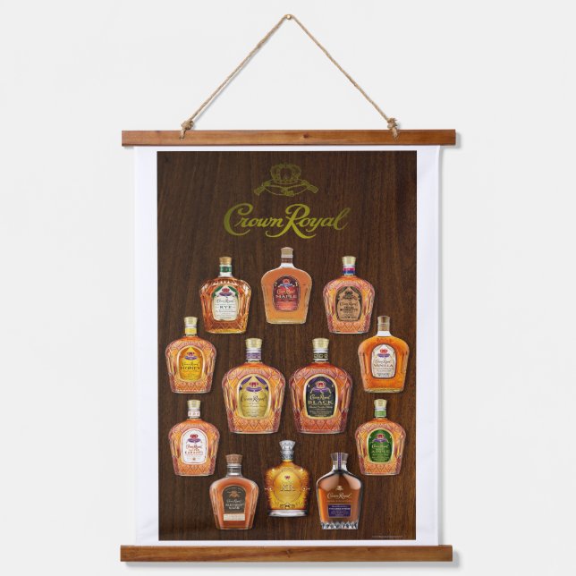 CROWN ROYAL WHISKY COLLECTION INSPIRATIONAL PRINT  HANGING TAPESTRY (Front)