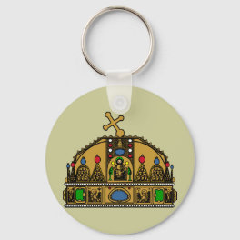 Crown Saint Stephen, Hungary Keychain