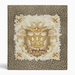 Crown Shield Family Crest Surname Binder