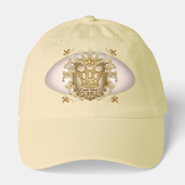 Crown Shield Family Crest Surname hat (Front)