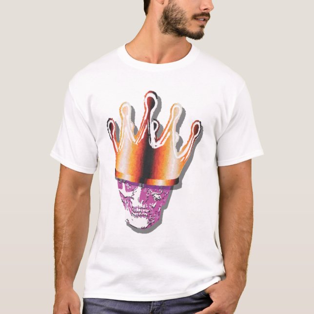 Crown Skull, Purple Multi T-Shirt (Front)