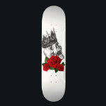 CROWN SKULL ROSE Skateboard<br><div class="desc">CROWN SKULL ROSE Skateboard</div>