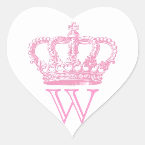 Crown Stickers with monogram