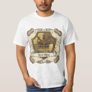 Crown Sword Shield  surname T-Shirt