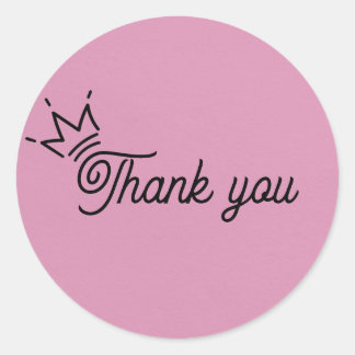 Crown Thank you sticker