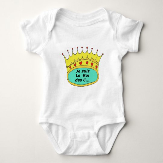 CROWN the KING OF the IDIOTS 1.PNG Baby Bodysuit