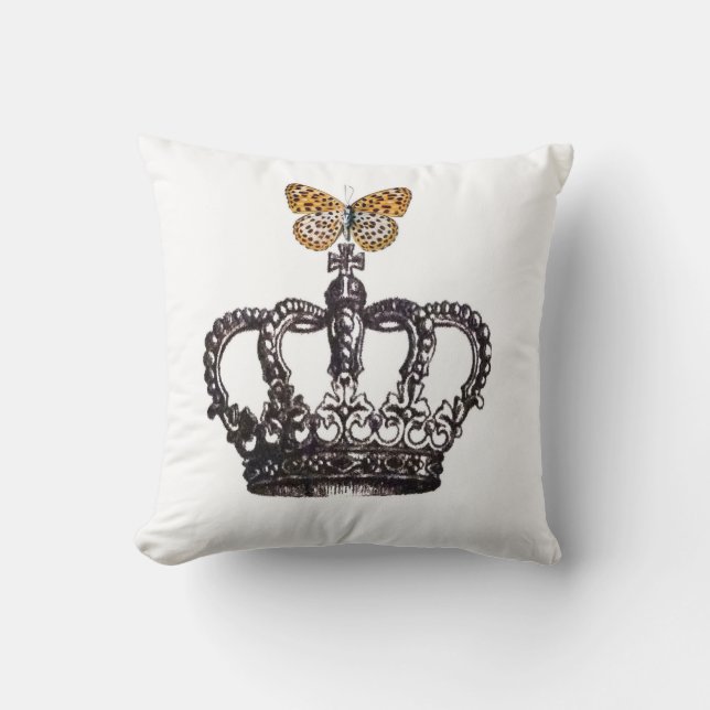 Crown Throw Pillow (Front)