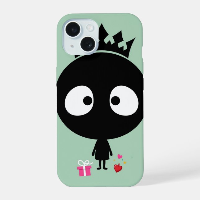 Crown Valentine iPhone 15 Case (Back)