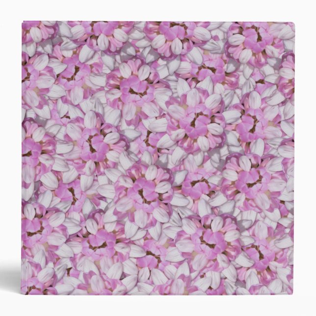 Crown Vetch Seamless Pattern 3 Ring Binder (Front)