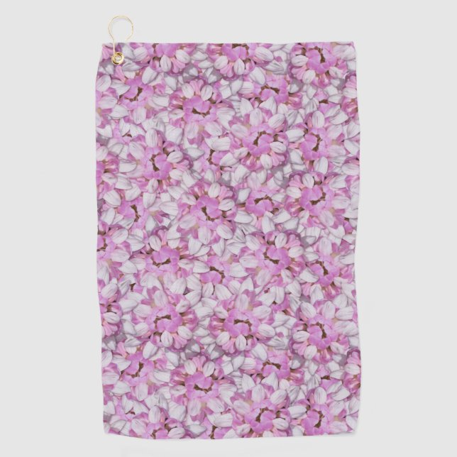 Crown Vetch Seamless Pattern Golf Towel (Front)