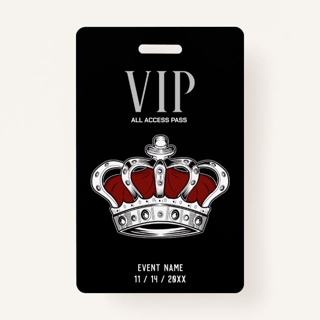 Crown VIP Badge (Back)
