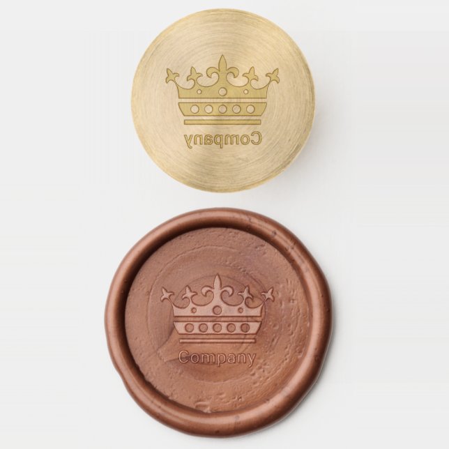 Crown Wax Seal Stamp (Stamped)