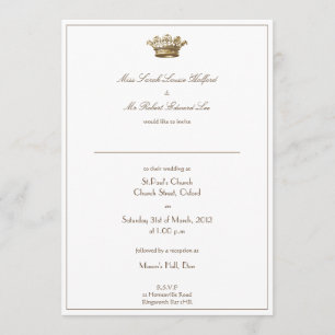 Crown Wedding Invitation