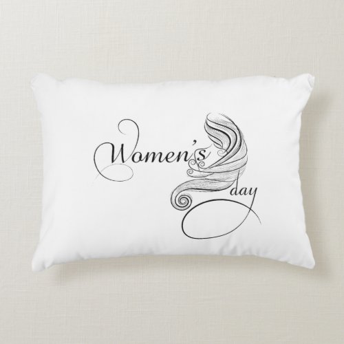 Crown women on Womens Day Accent Pillow