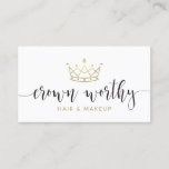 Crown Worthy Business Card at Zazzle